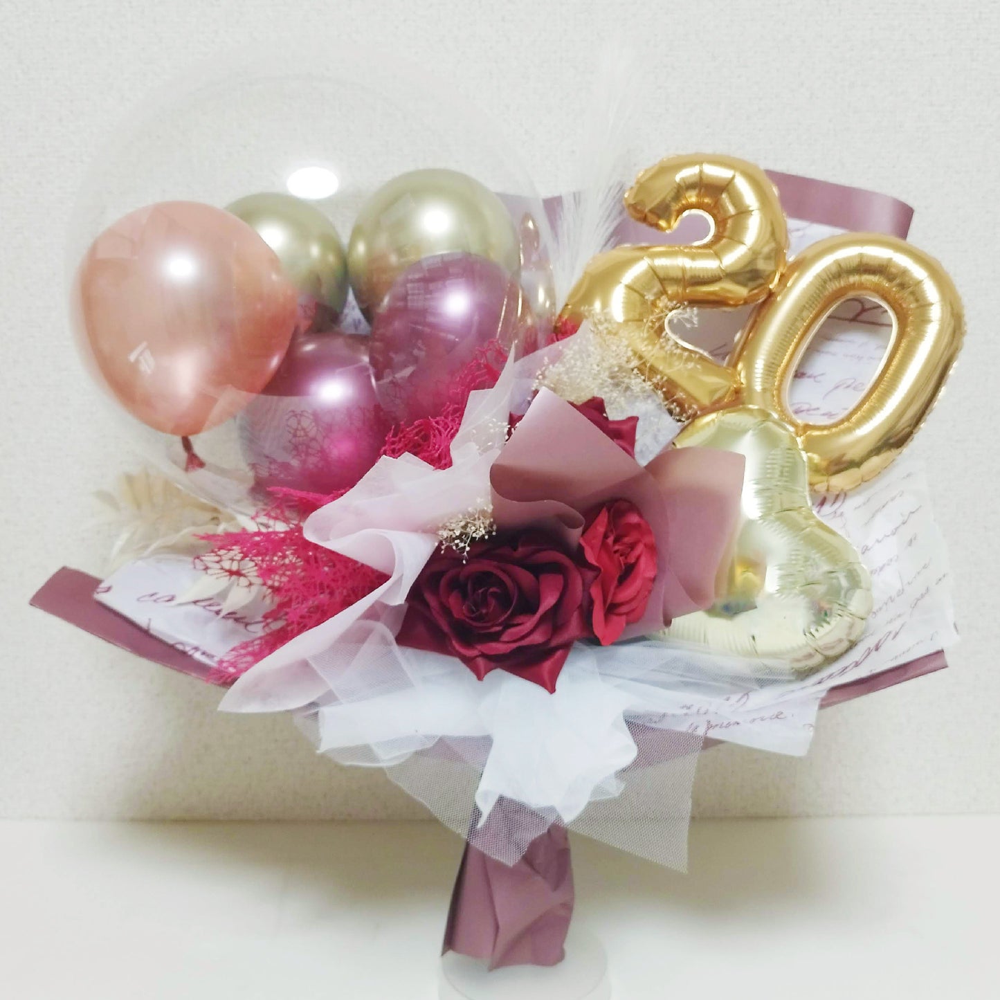 成人式の思い出に。大きなバルーンブーケ