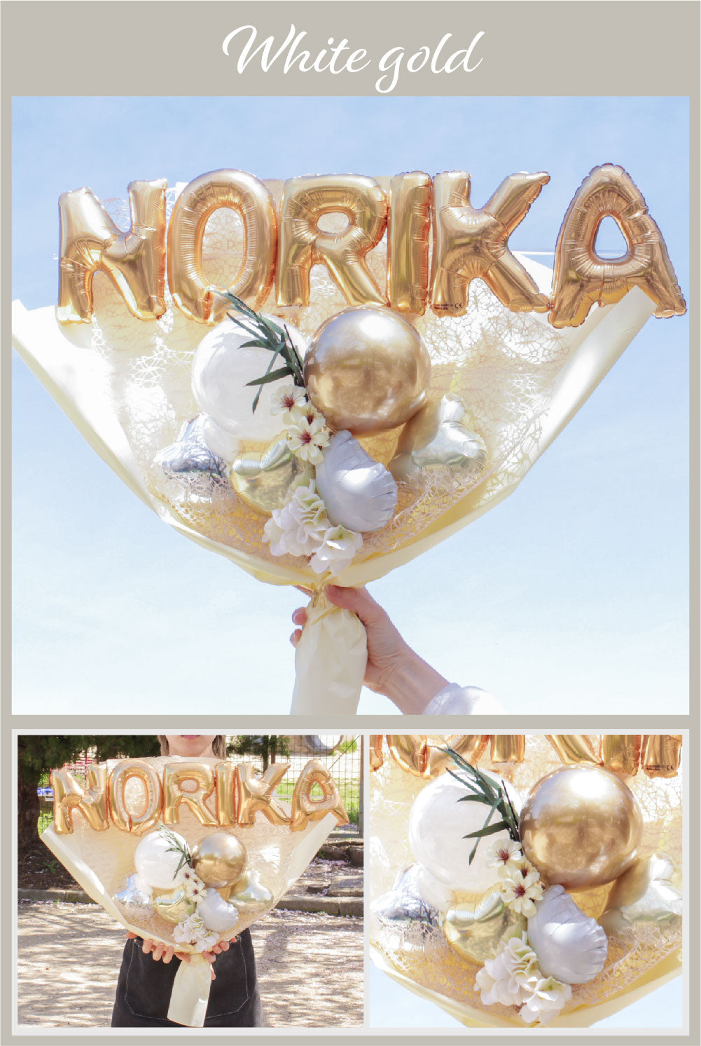 ニュアンスカラーデザイン バルーンアレンジメント バルーンブーケ bqt1253