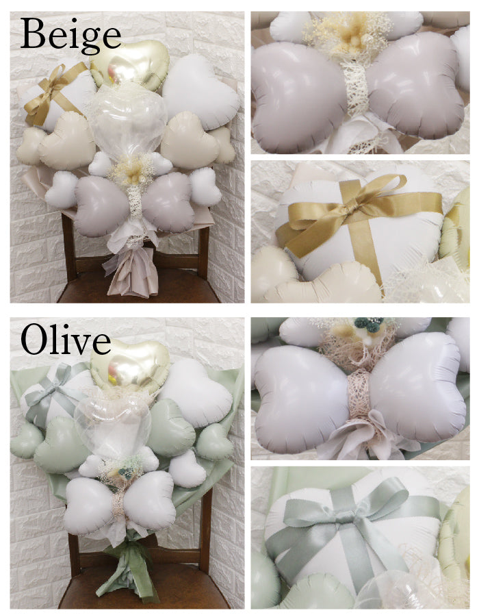 卒業式を華やぐ大きなリボンのバルーンブーケ