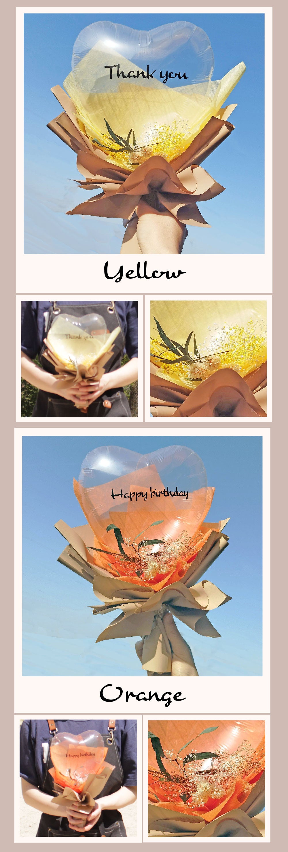 ニュアンスカラーデザイン バルーンアレンジメント bqt8030