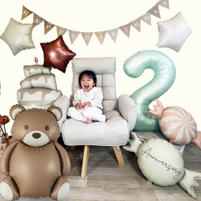 【お誕生日 ハーフバースデイ】おしゃれに可愛く部屋を飾り付けるバルーン goods-bset