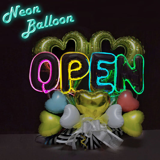 ネオンバルーン ネオンサイン付のバルーンギフト neon1244