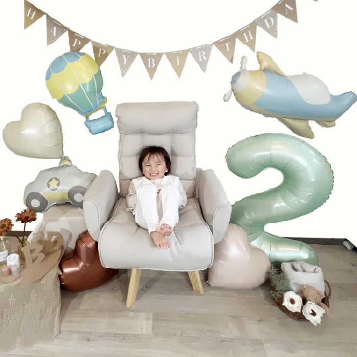 【お誕生日 ハーフバースデイ】おしゃれに可愛く部屋を飾り付けるバルーン 乗り物セット