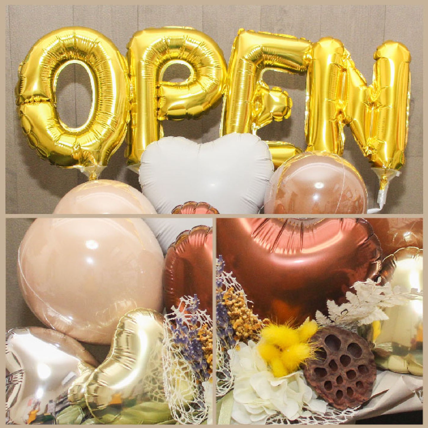 ニュアンスカラーの開店祝いに大人気のアレンジです nuanceop1239