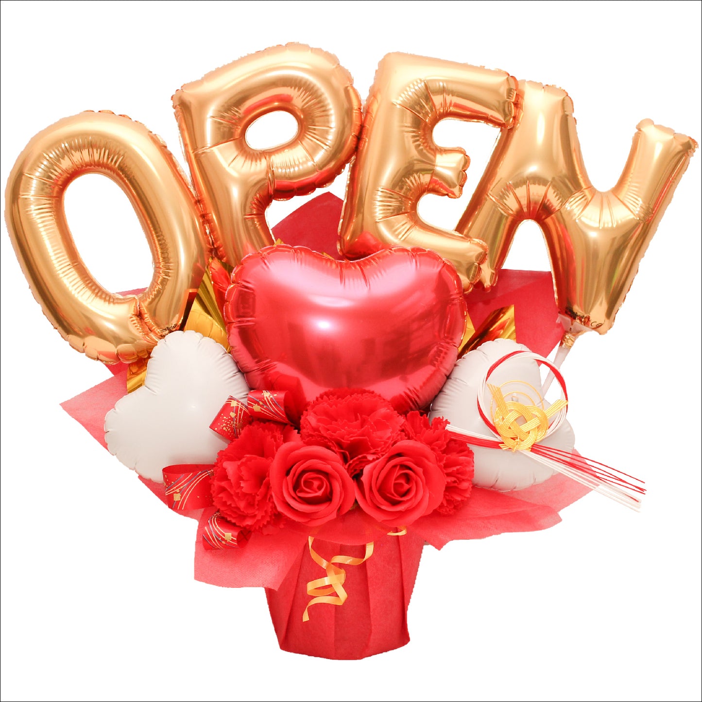 開店祝いにぴったりなOPENの文字入りバルーン open1020