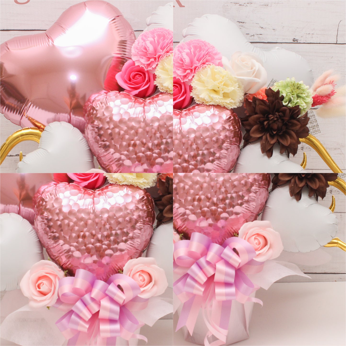 可愛いピンクのバルーンアレンジ♪結婚式や誕生日開店祝いに大人気のアレンジです pink1023