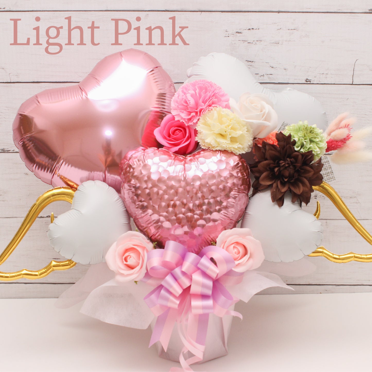 可愛いピンクのバルーンアレンジ♪結婚式や誕生日開店祝いに大人気のアレンジです pink1023