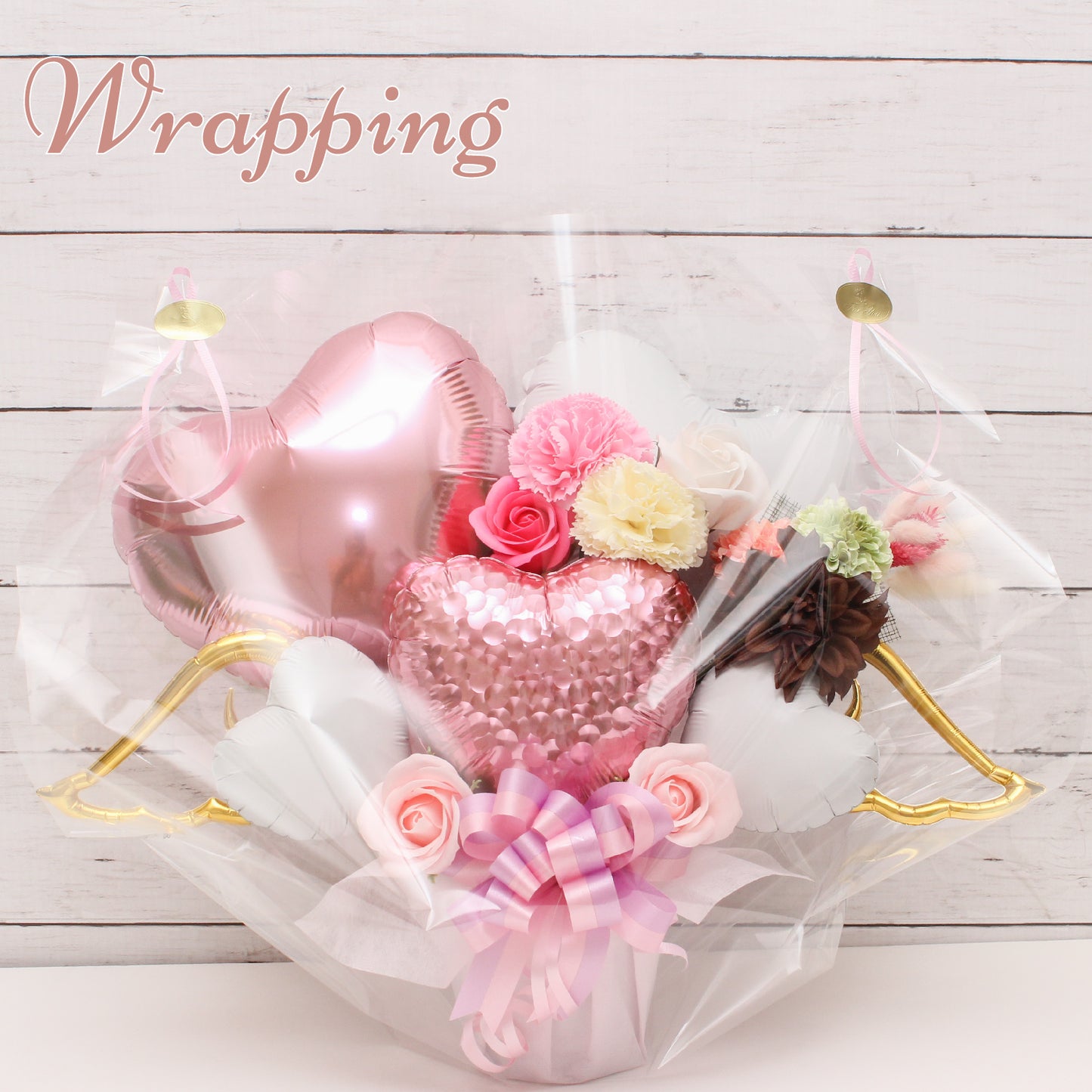 可愛いピンクのバルーンアレンジ♪結婚式や誕生日開店祝いに大人気のアレンジです pink1023