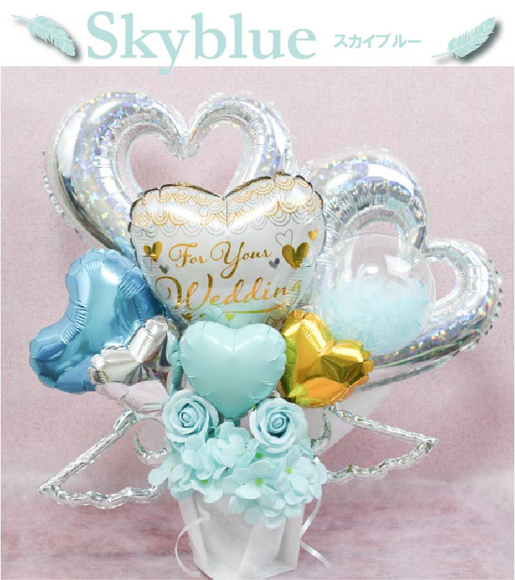 シックで大人っぽいバルーンアレンジ♪結婚式や誕生日開店祝いに大人気のアレンジです wed1204